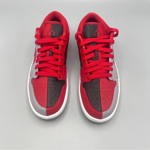 New Nike Air Jordan 1 Low SE Gym Red/Black/White/Cement Grey #Women's - Picture 6 of 16